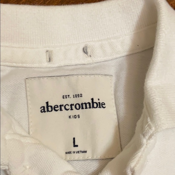 Abercrombie white polo (Boy) - Picture 3 of 3